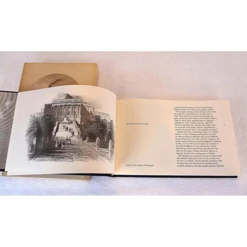 American Notes by Charles‎ Dickens Hardcover, 1970 With Slip Case, Vintage,